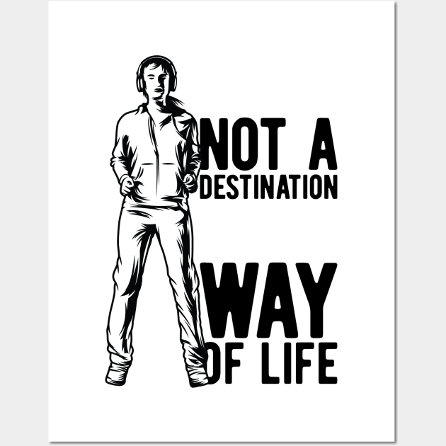 Fit Not A Destination Its A Way Of Life Wall Art by BrillianD